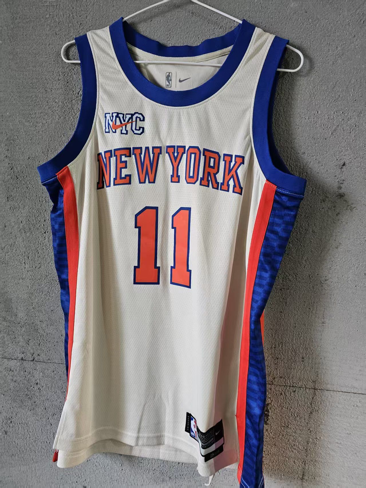 NBA 25 26 Knicks #11 Jalen Brunson Jersey White XL Size US XL / EU 56 / 4 - 1 Thumbnail