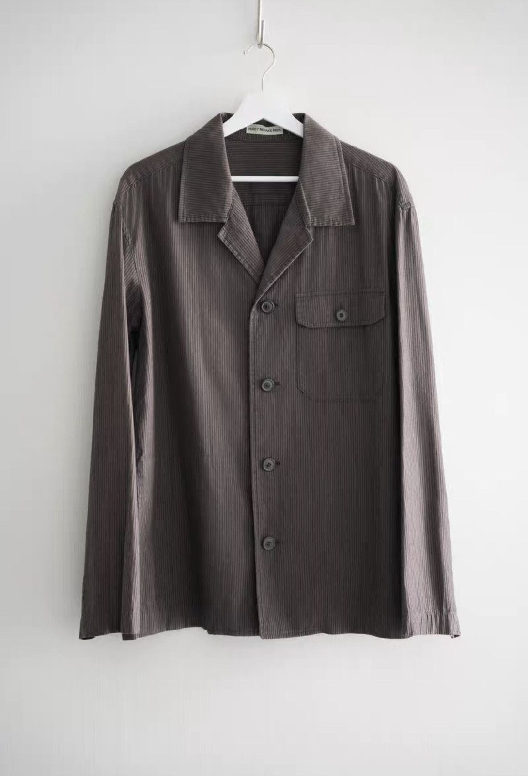 Issey Miyake Issey Miyake Men 00ss Vintage Stripe Jacket K4 Size US XL / EU 56 / 4 - 1 Thumbnail