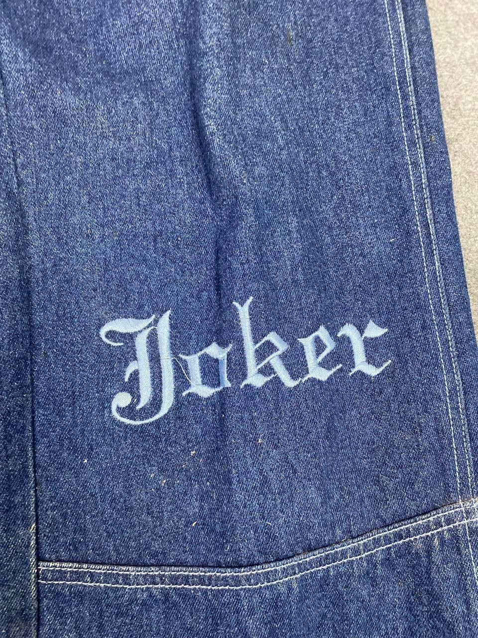 Japanese Brand vintage joker baggy denim nice design Size US 33 - 10 Thumbnail
