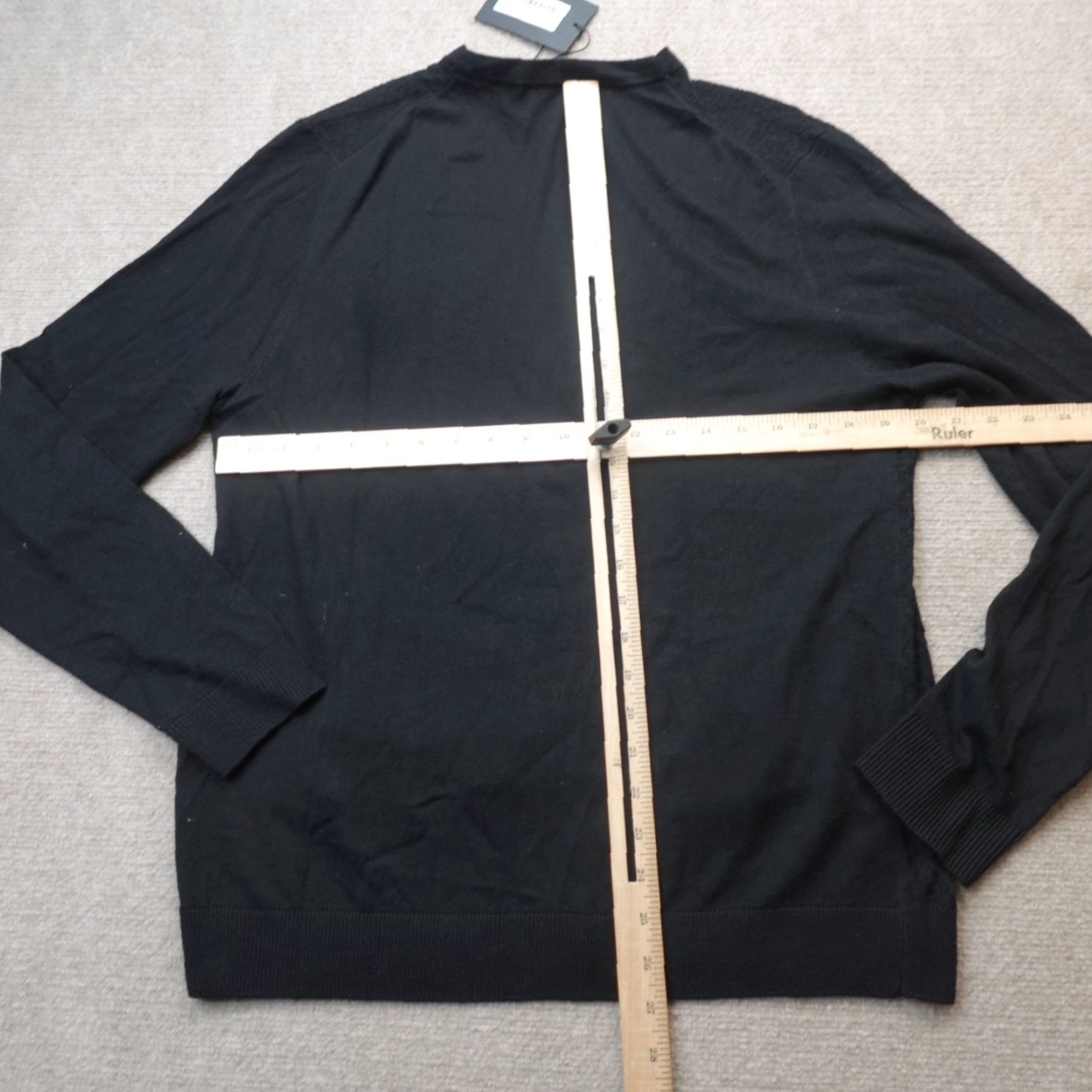 Ted Baker Ted Baker Sweater Cardigan Medium Black Wool Blend Button Front Knit Cardi Mens Regular Winter Spring Fall Size US M / EU 48-50 / 2 - 6 Thumbnail