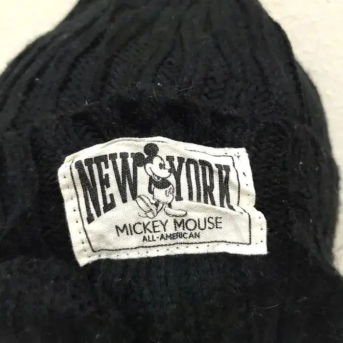 Disney × Mickey Mouse × Vintage Disney New York Mickey Mouse Plain Beanie Hat Size ONE SIZE - 5 Thumbnail