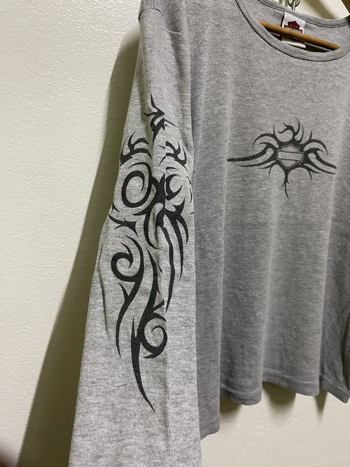 Harley Davidson × Vintage Harley Davidson Flame Sleeve Size XL / US 12-14 / IT 48-50 - 4 Thumbnail