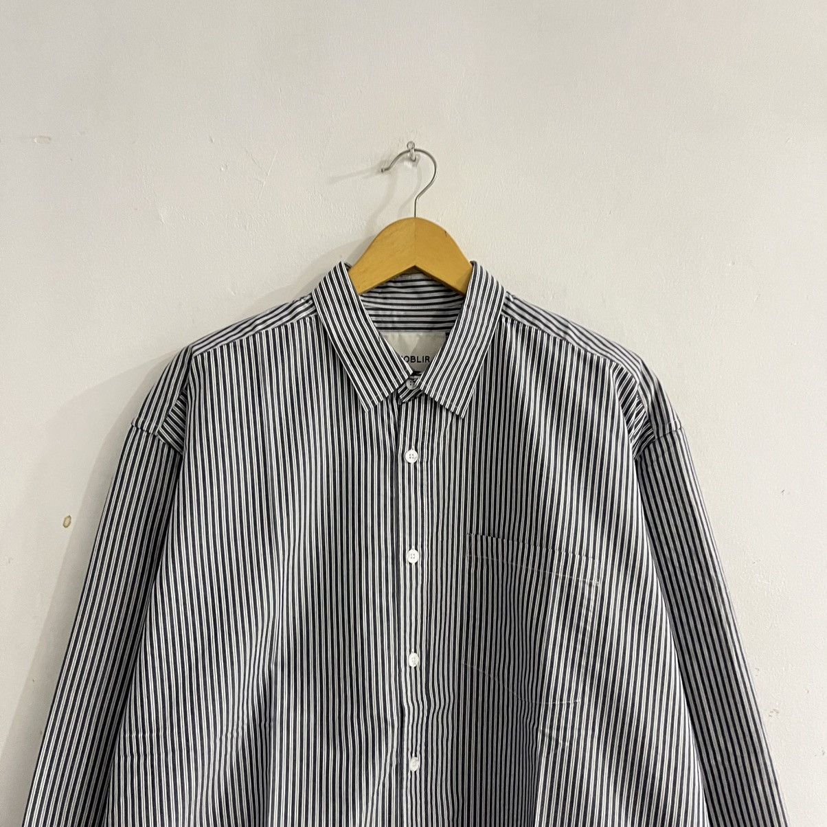 Japanese Brand Anoblir - Striped Longsleeve Shirt Size US L / EU 52-54 / 3 - 2 Thumbnail