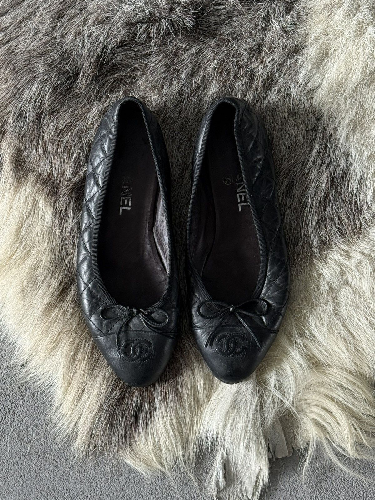 Chanel Chanel Leather Ballet Flats Size US 7 / IT 37 - 7 Thumbnail