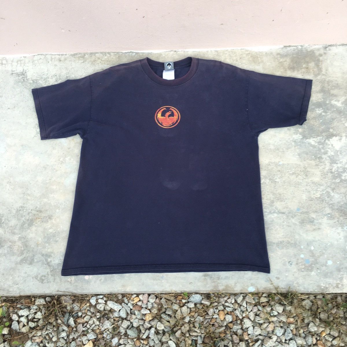 Vintage Vintage Back-hit Dragon Faded Tee Size US XL / EU 56 / 4 - 2 Thumbnail