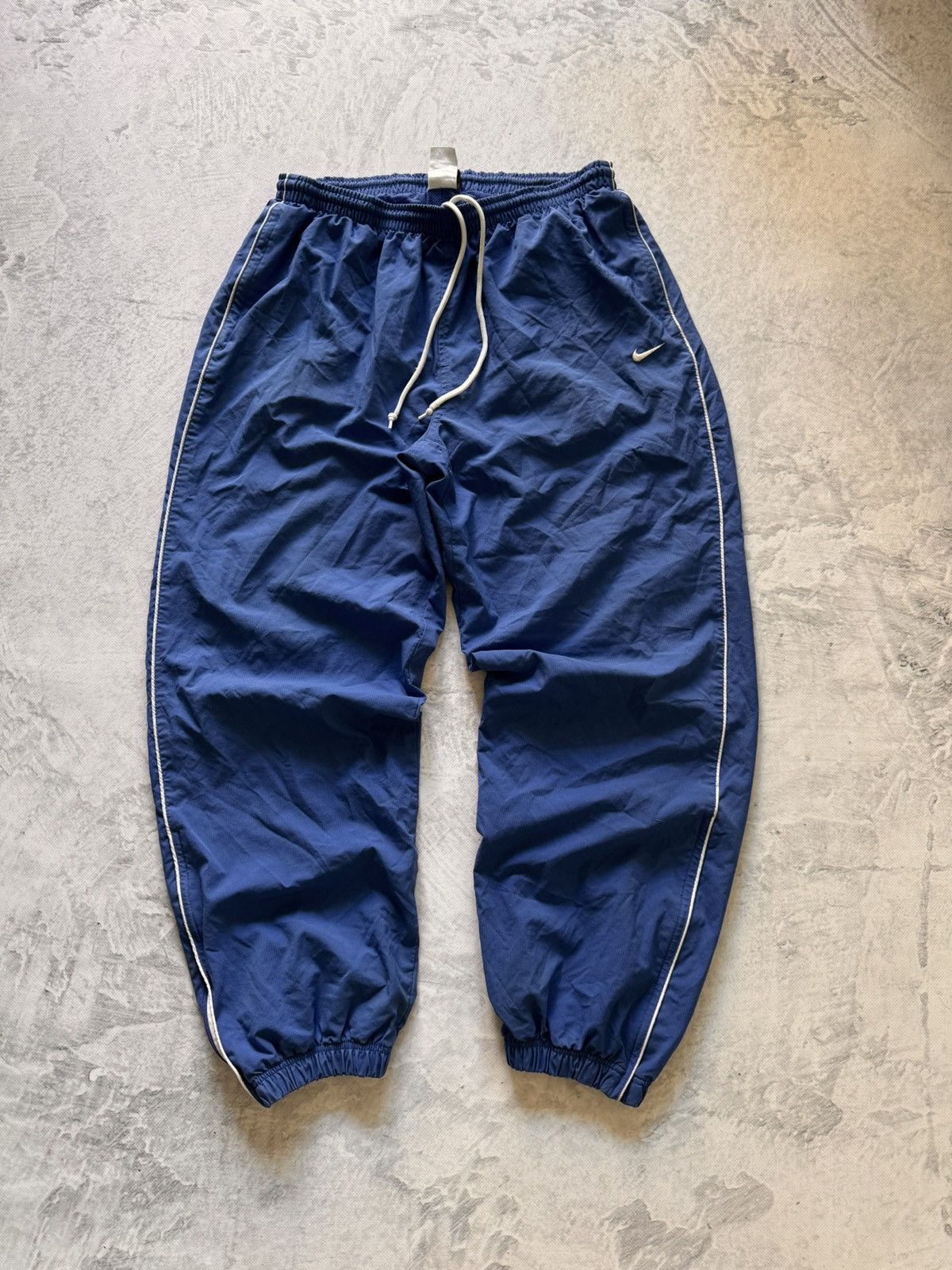 Nike × Vintage NIKE VINTAGE BASIC LOGO OVERSIZE BAGGY PANTS Size US 34 / EU 50 - 1 Thumbnail
