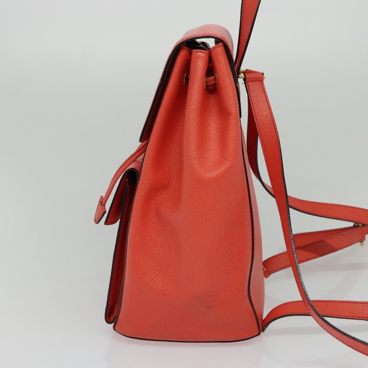 Celine CELINE Backpack Leather Orange Gold Size ONE SIZE - 4 Thumbnail