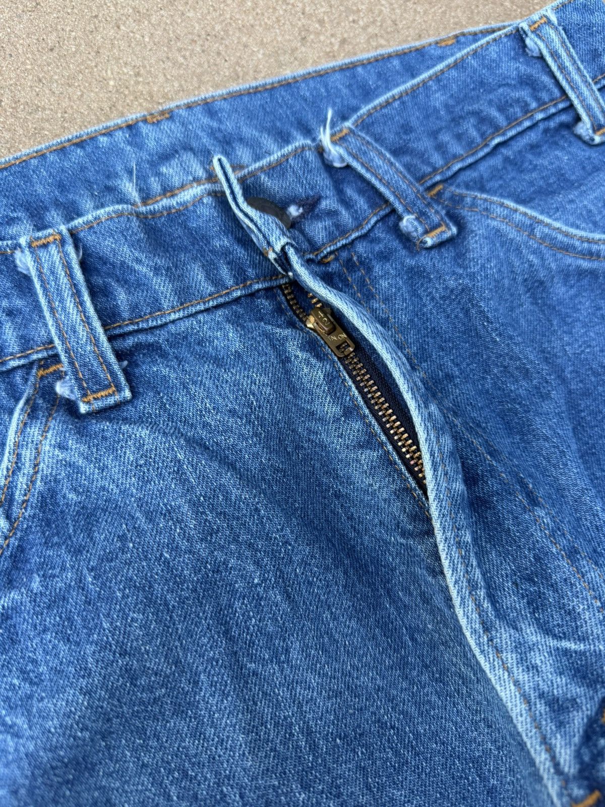 Levi's Vtg 70’s Levi’s 646 Orange Tab Bellbottom Flare Jeans 33x28 Size US 33 - 5 Thumbnail
