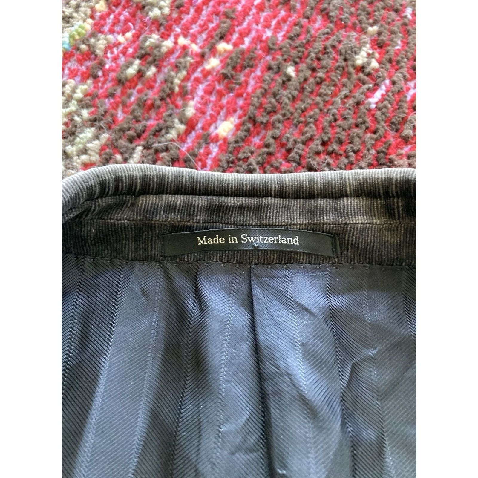 Ermenegildo Zegna Ermenegildo Zegna Sport Coat Mens 48R Gray Corduroy Cashmere Cotton Jacket Size US M / EU 48-50 / 2 - 6 Thumbnail