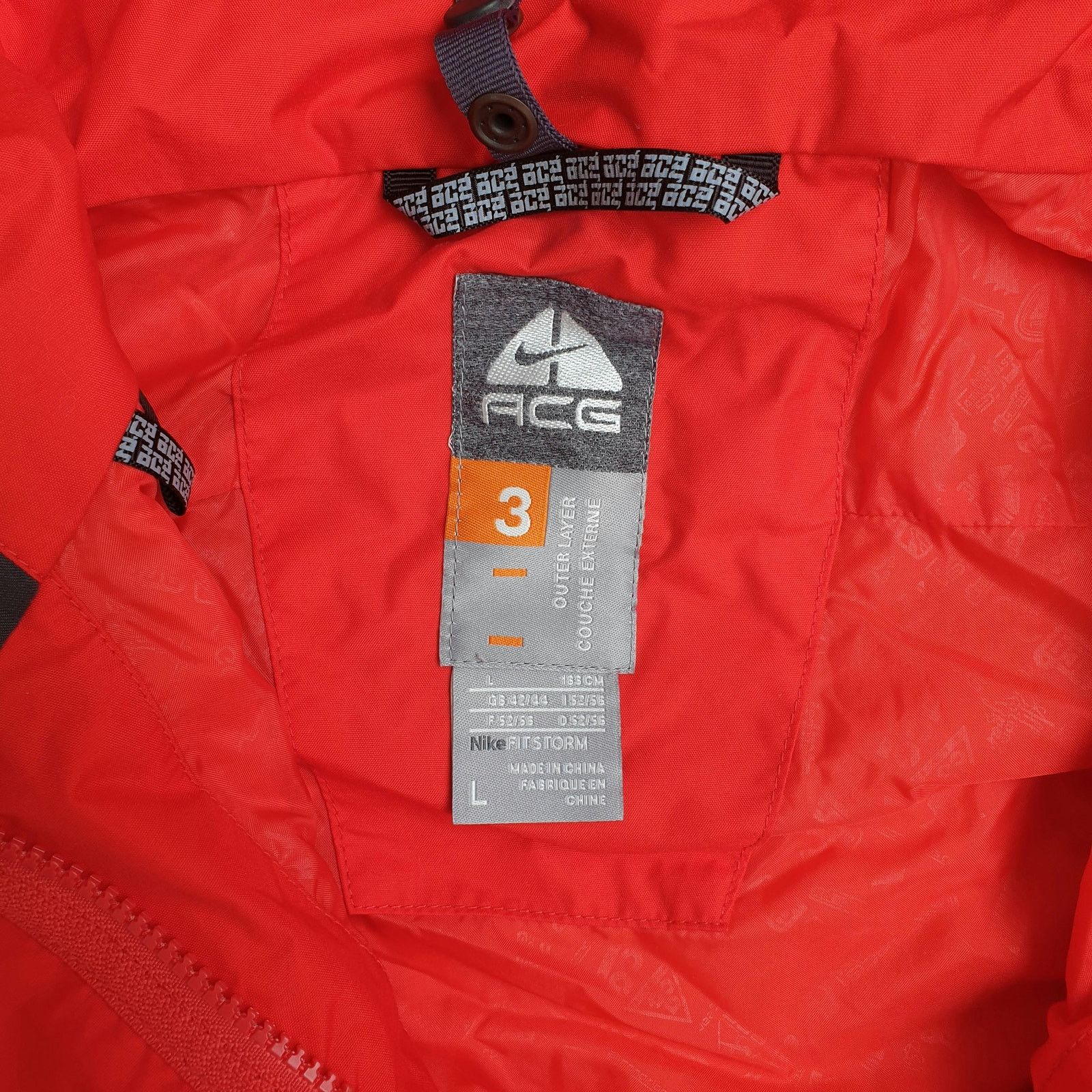 Nike × Nike ACG Nike ACG Two Layer jacket in red Size US L / EU 52-54 / 3 - 4 Thumbnail