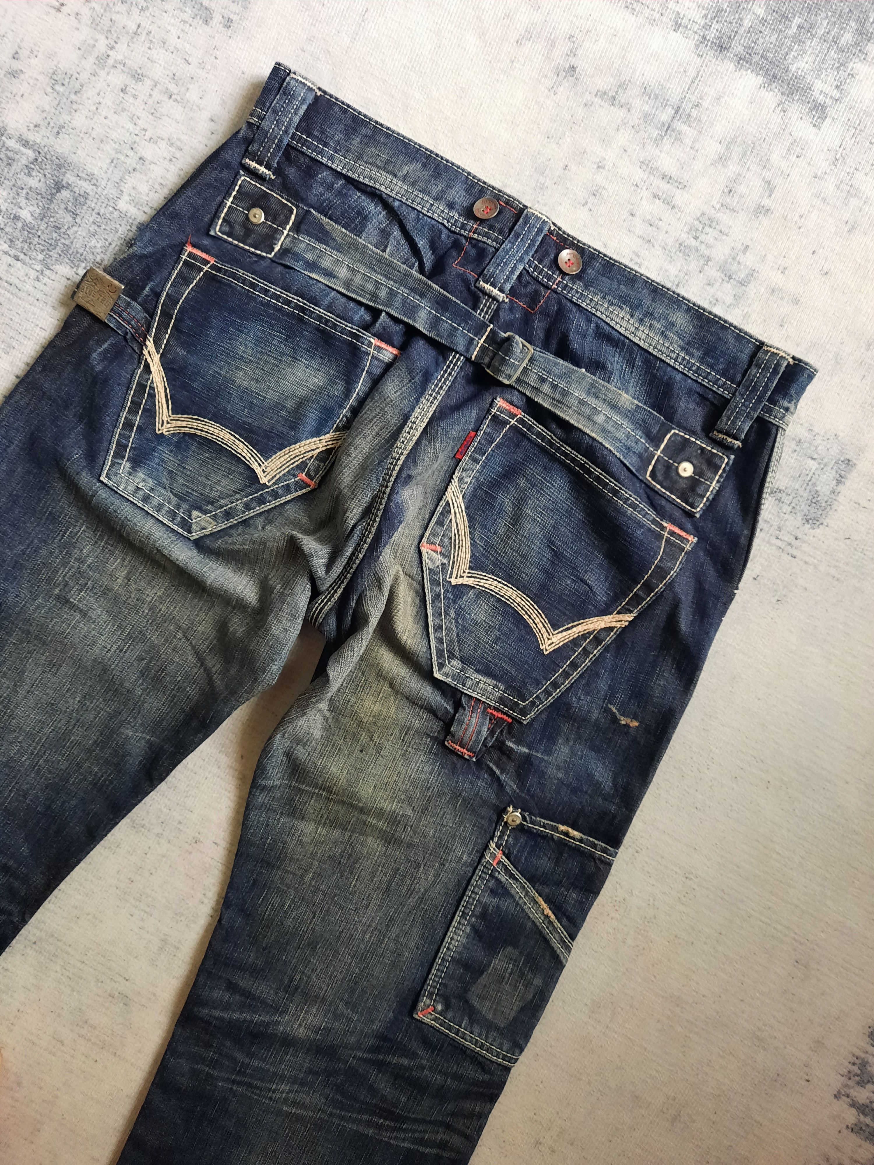 Japanese Brand 🔱 Edwin blue trip indigo stonewash carpenter denim pants Size US 32 / EU 48 - 4 Thumbnail