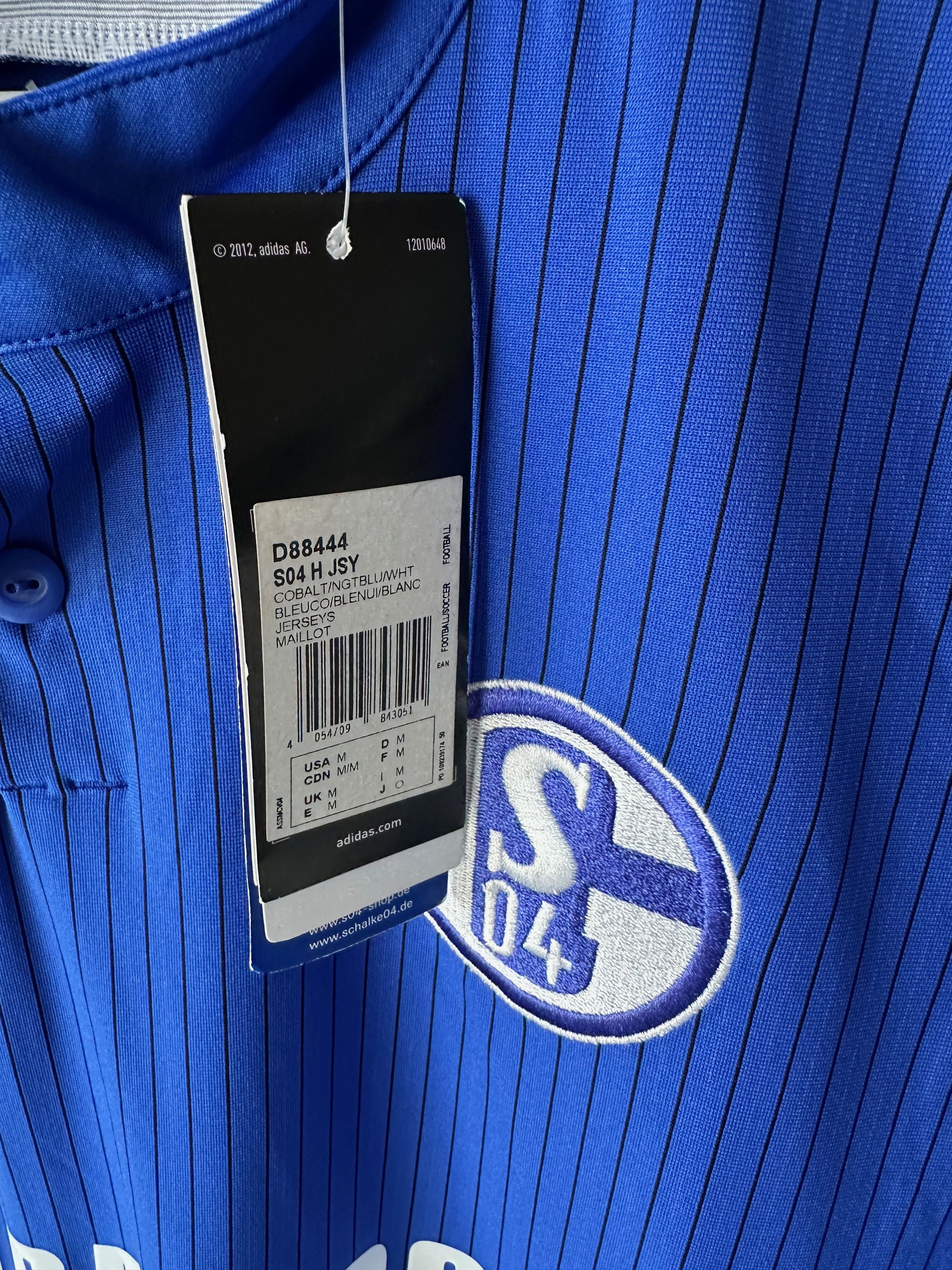 Adidas 2014 Adidas Schalke 04 Soccer Home Jersey Football Size US M / EU 48-50 / 2 - 4 Thumbnail
