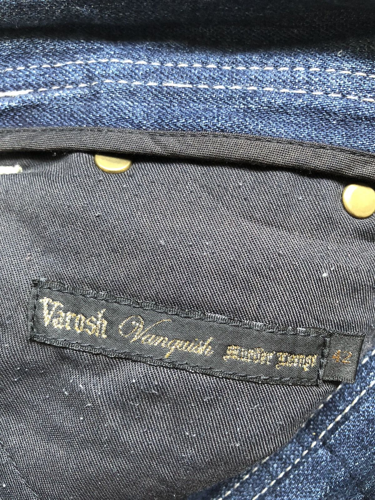 If Six Was Nine Vanquish studded distressed flared jeans Size US 31 - 14 Thumbnail