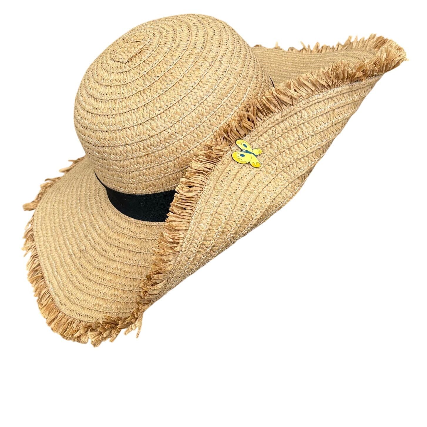 Other Women's Straw butterfly Hat Size ONE SIZE - 1 Thumbnail