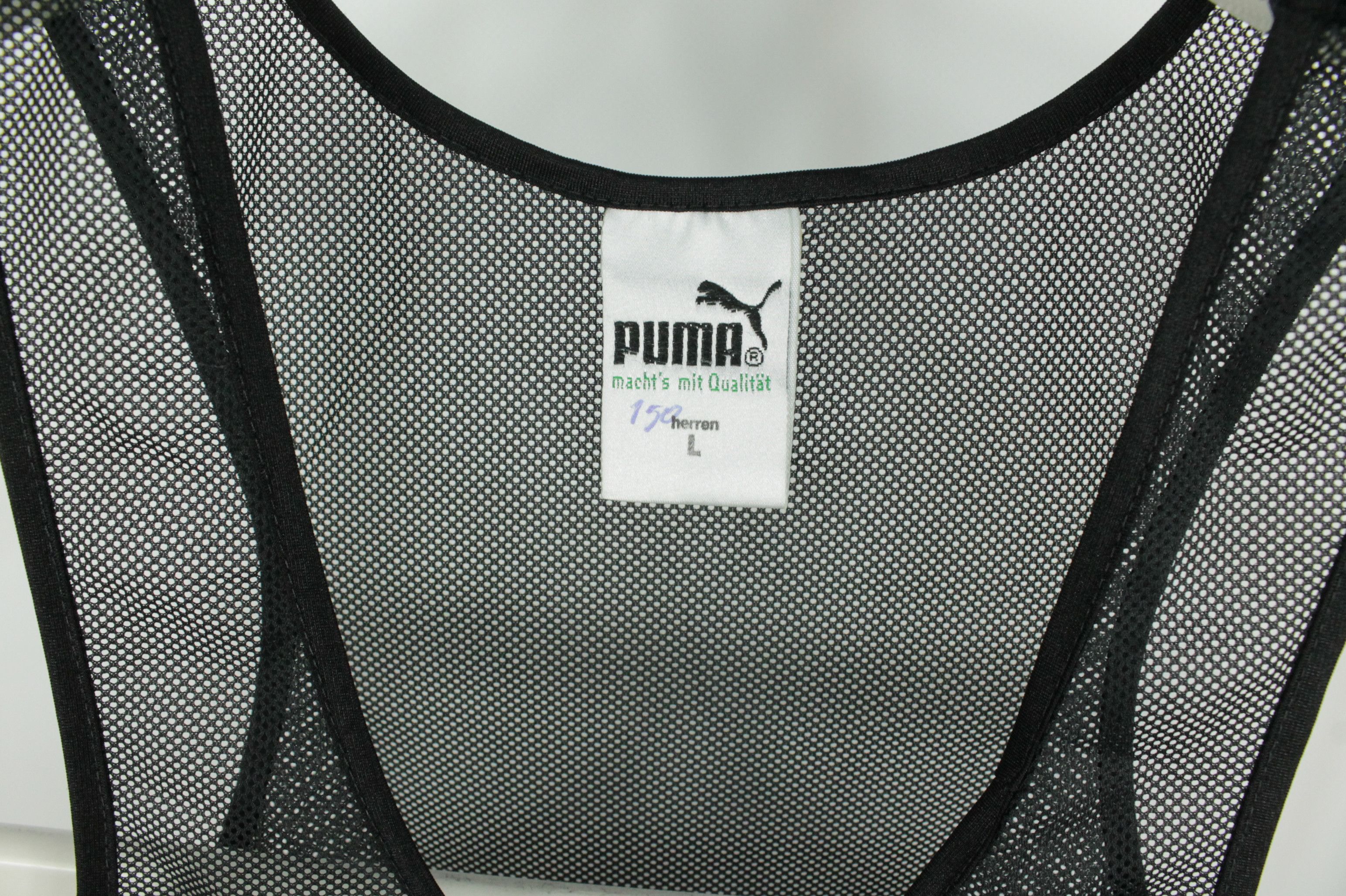 Puma Vintage 80s PUMA Mesh Tank Top Made in W-Germany Size US L / EU 52-54 / 3 - 3 Thumbnail
