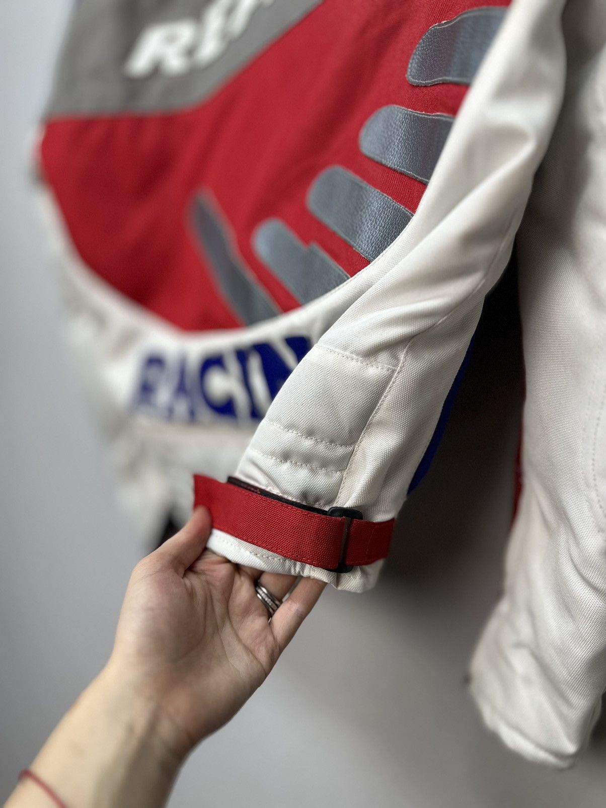 Honda Vintage Leather Jacket Honda Marlboro Red Bull NASCAR Moto Size US S / EU 44-46 / 1 - 22 Thumbnail