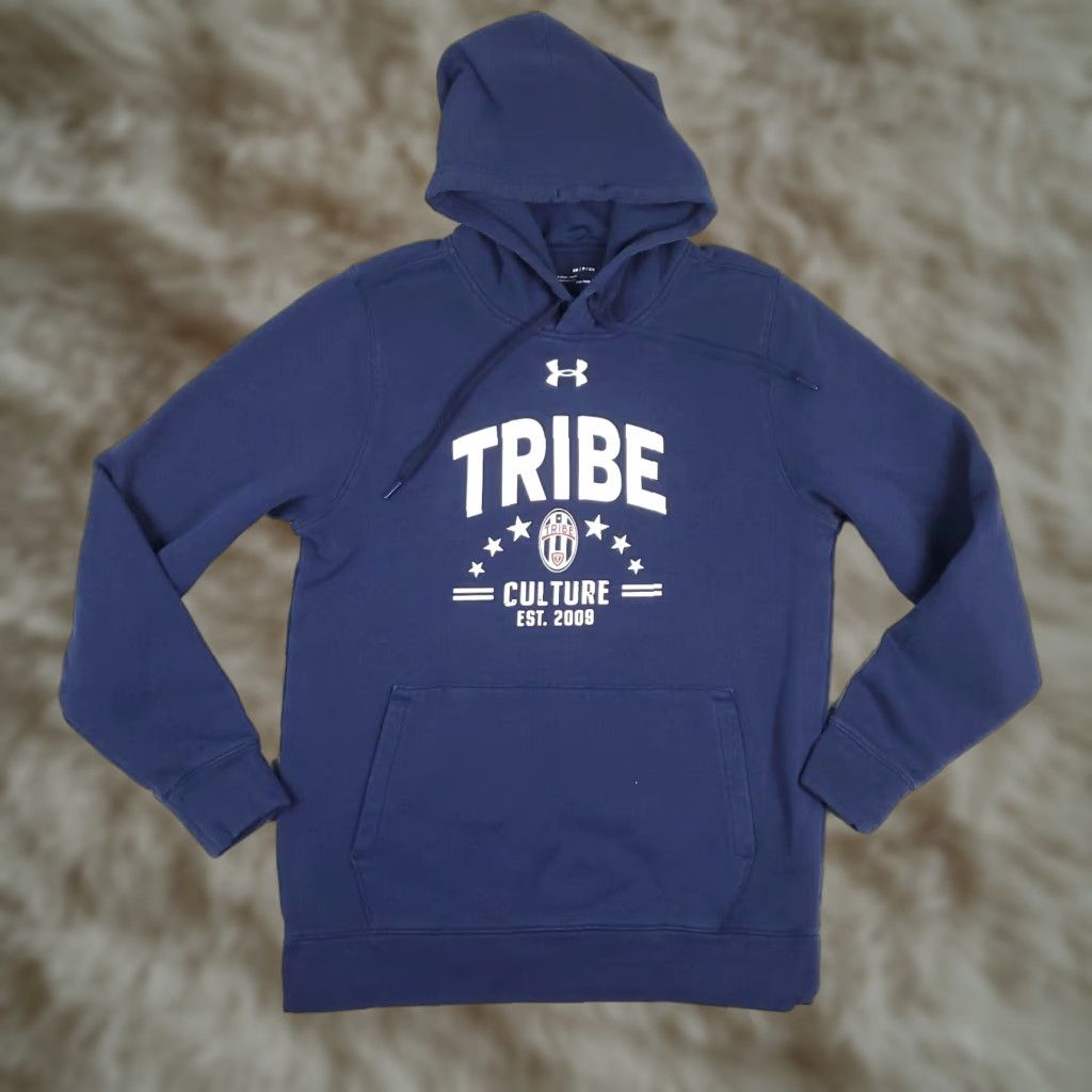Under Armour Under Armour Hoodie Pullover Blue ColdGear Adult Small Regular Fit Logo | Unisex Sports Knit Sweatshirt Size US S / EU 44-46 / 1 - 1 Thumbnail