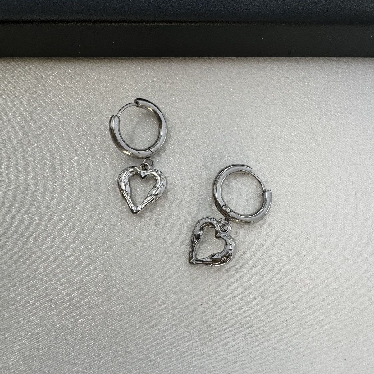 Other Love Heart Dangle Drop Earrings for Women Size ONE SIZE - 2 Thumbnail