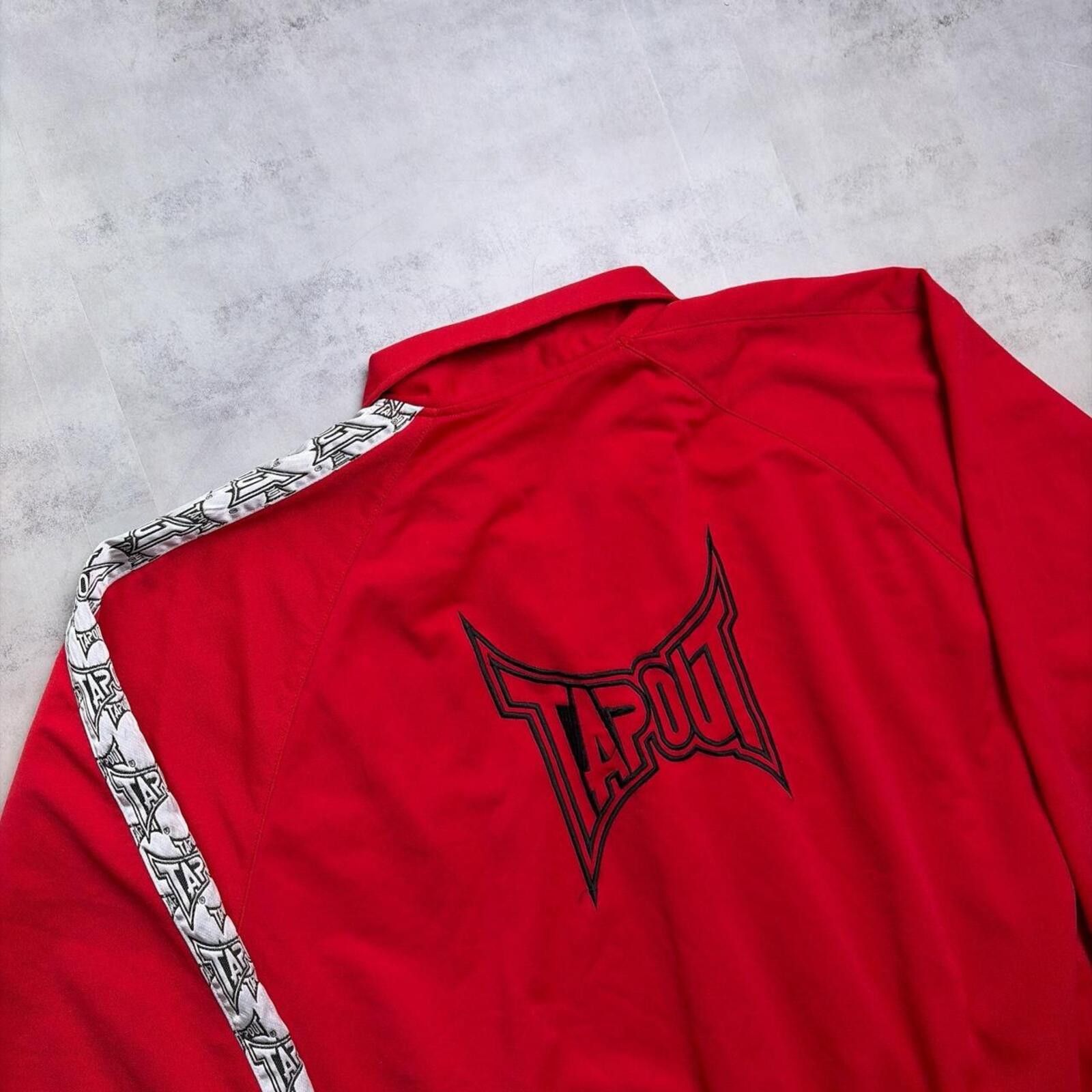Tapout Y2K Red Tapout Grunge Skater Track Jacket Size US XL / EU 56 / 4 - 7 Thumbnail