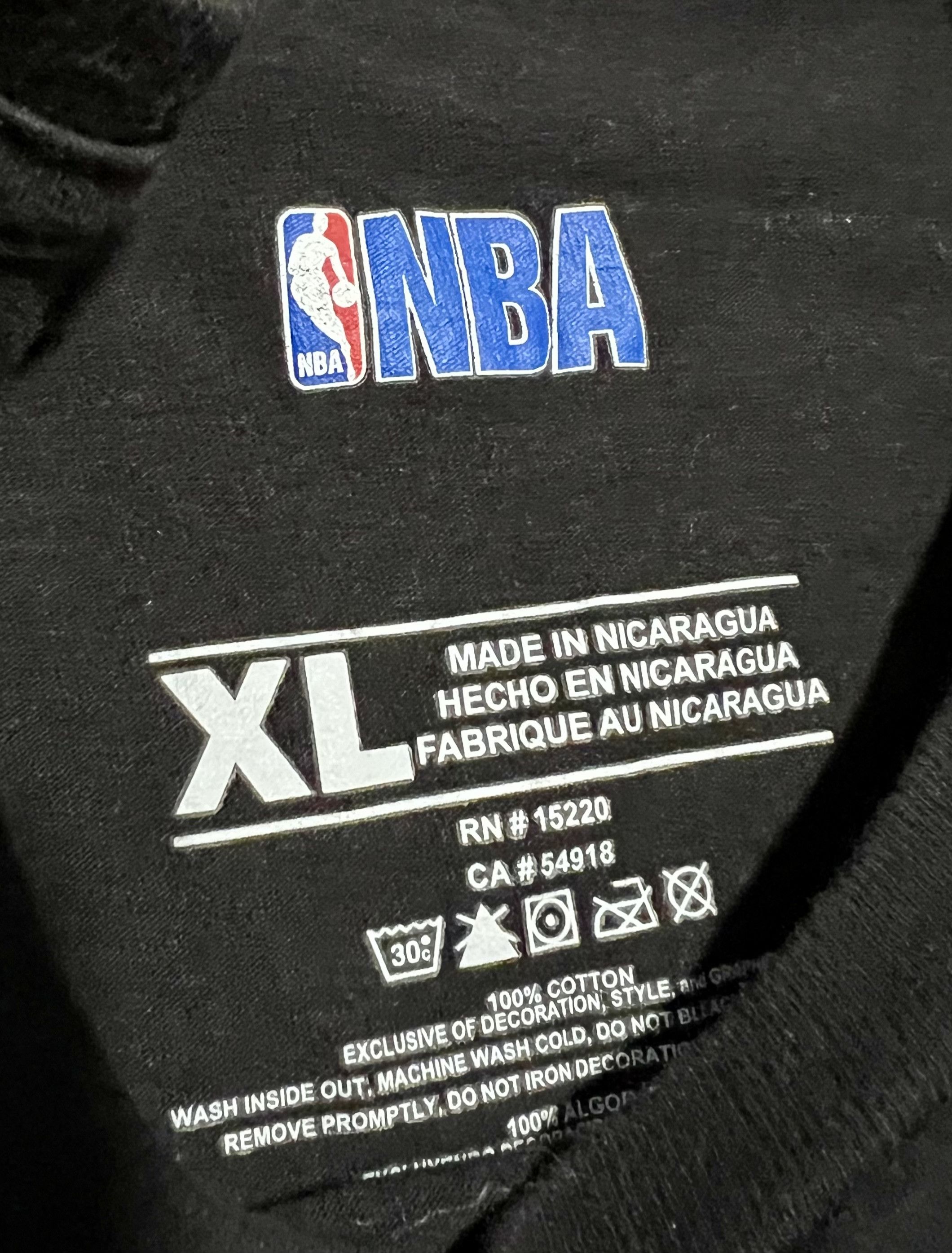 NBA Cleveland Cavaliers NBA Black Bottom Print Graphic T-Shirt Size US XL / EU 56 / 4 - 3 Thumbnail