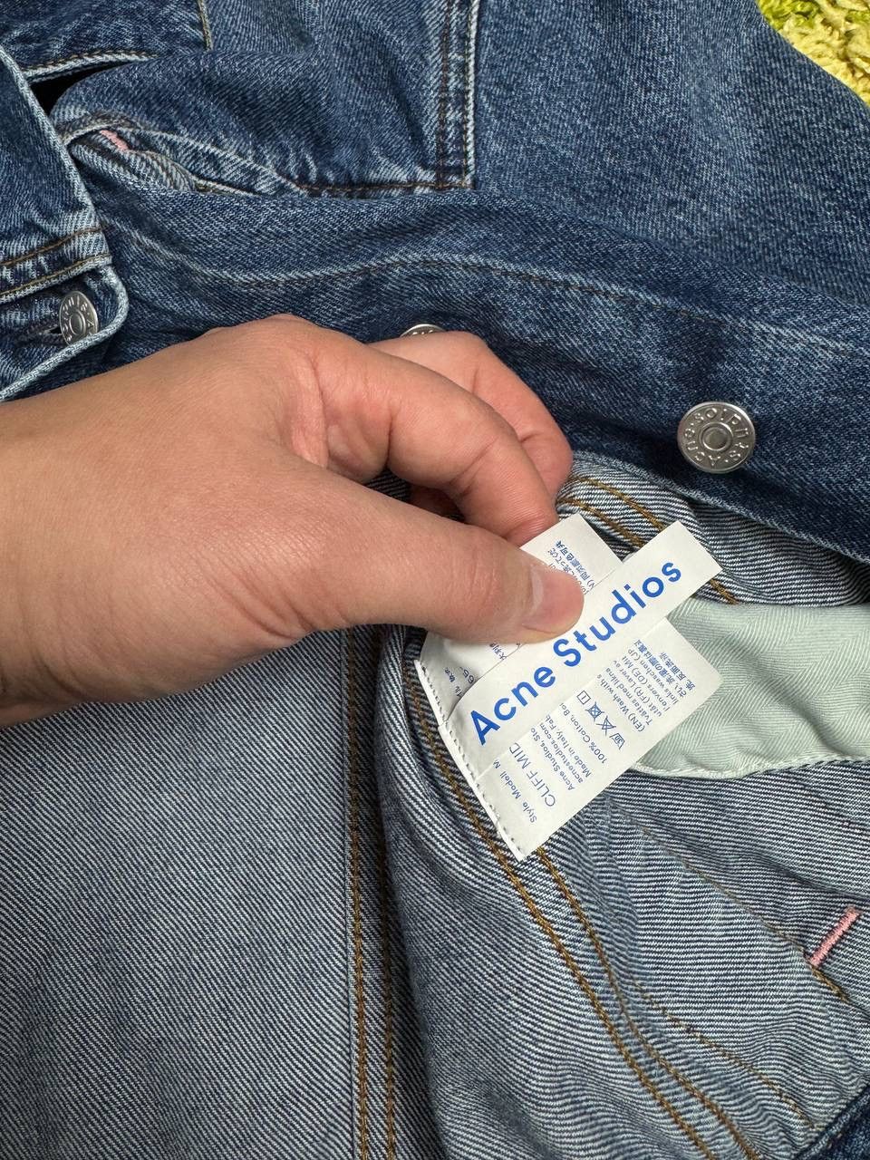 Acne Studios Acne Studios Woman Light Blue Denim Jacket Size 38 Size XS / US 0-2 / IT 36-38 - 6 Thumbnail