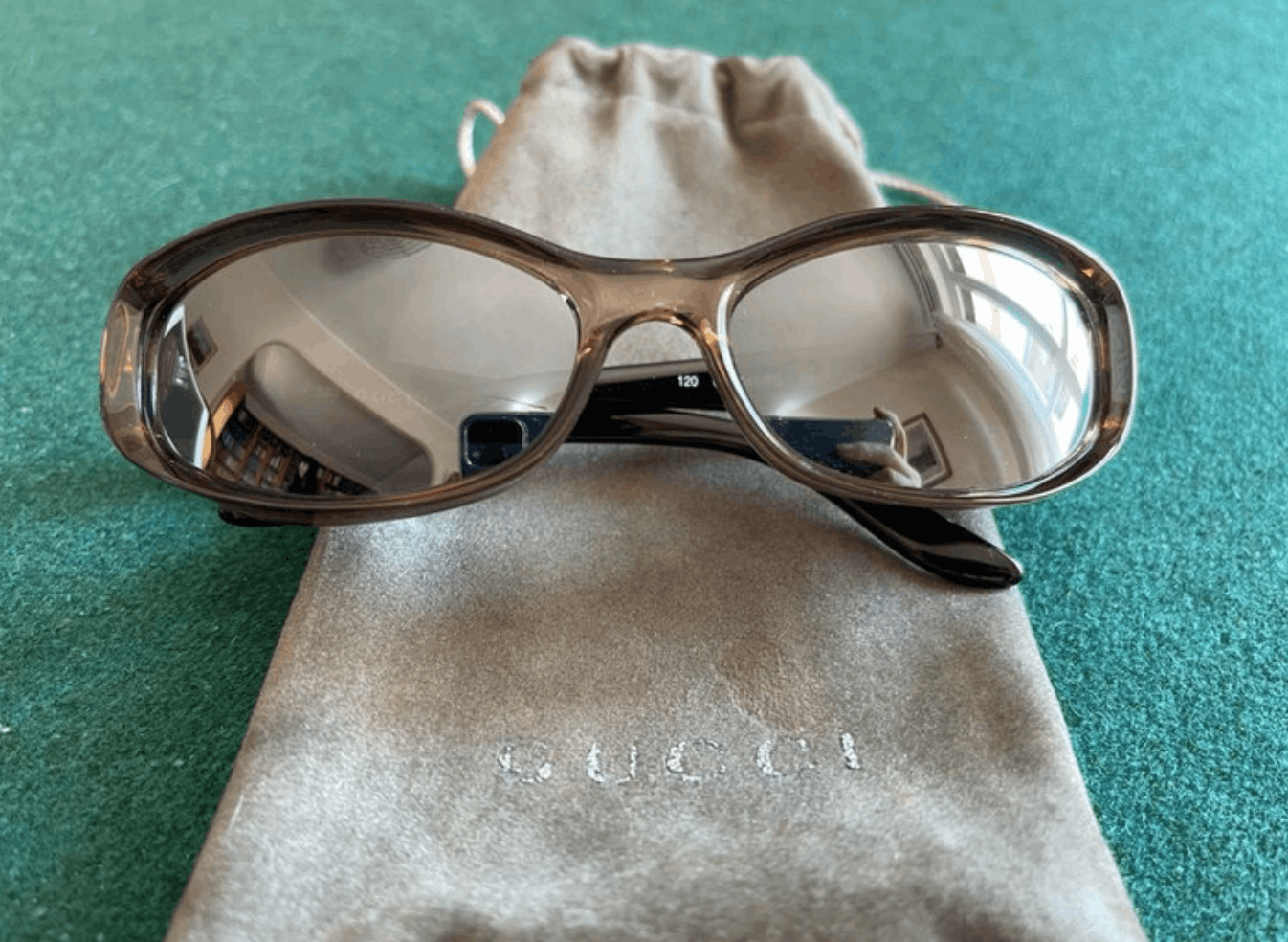 Gucci × Tom Ford × Vintage GUCCI Sunglasses GG2456 Shield Wrap Rimless Tom Ford Vintage Size ONE SIZE - 3 Thumbnail