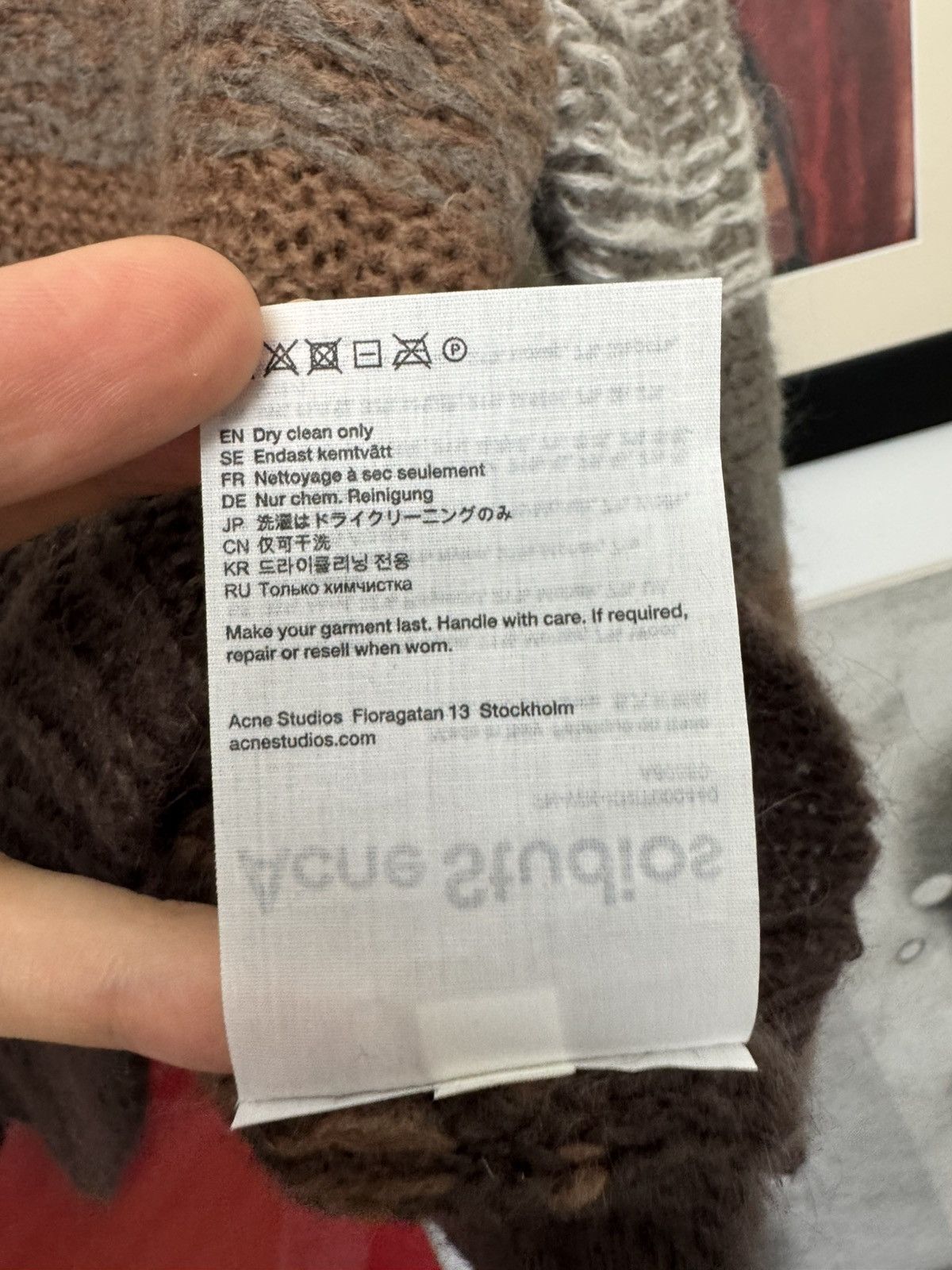 Acne Studios Acne Studios Beige Brown Sweater Knit Designer Luxury Wool Size US S / EU 44-46 / 1 - 5 Thumbnail