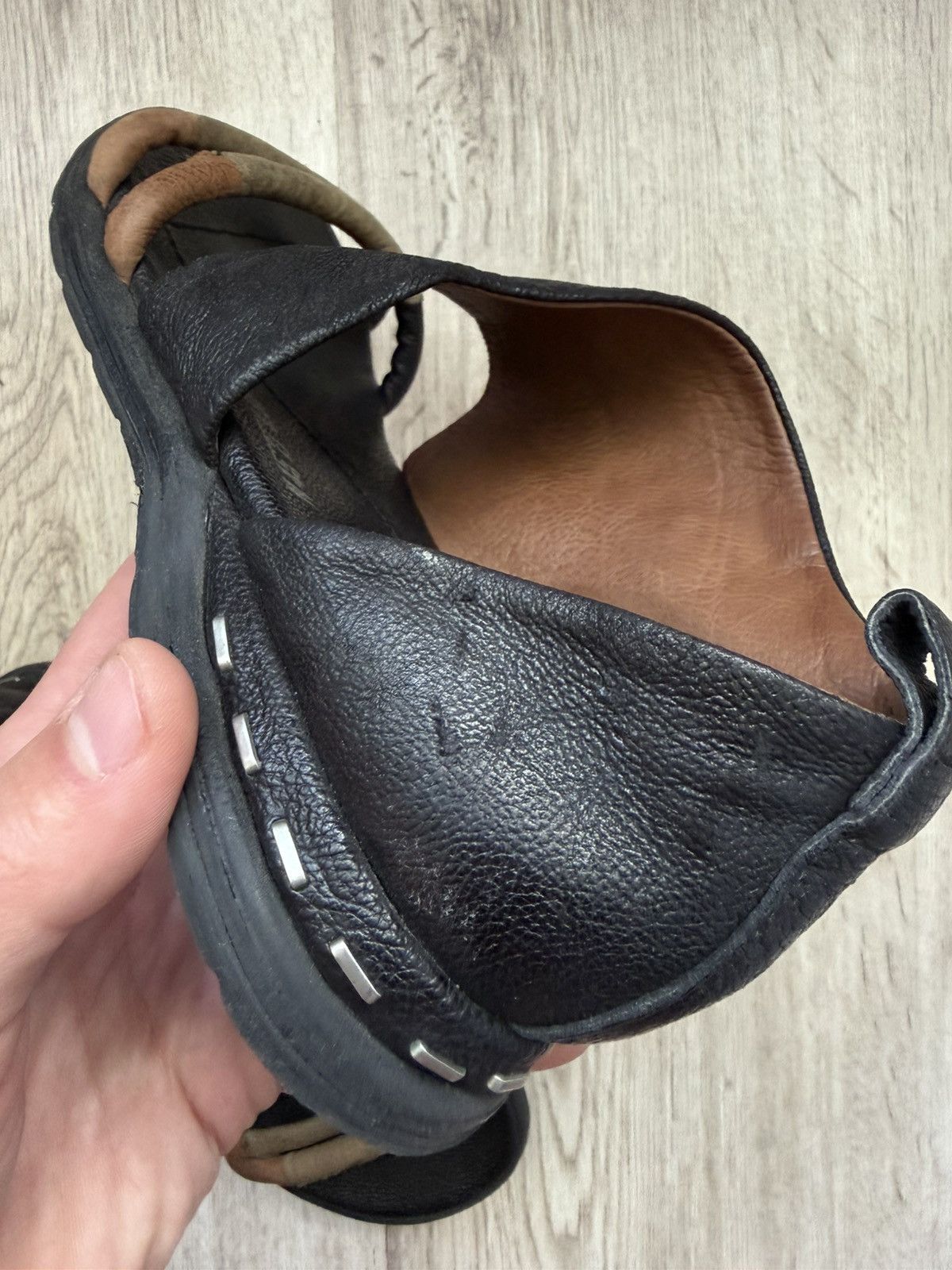 A.S.98 A.S.98 Avant-Garde Leather Sandals EU36 (US6) Made in Italy Size US 6 / IT 36 - 23 Thumbnail