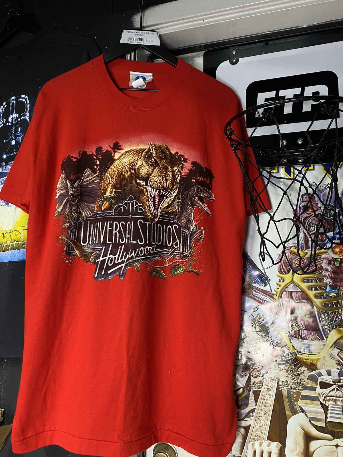 90’s Vintage Jurassic Park Universal Studios Tee Shirt XL