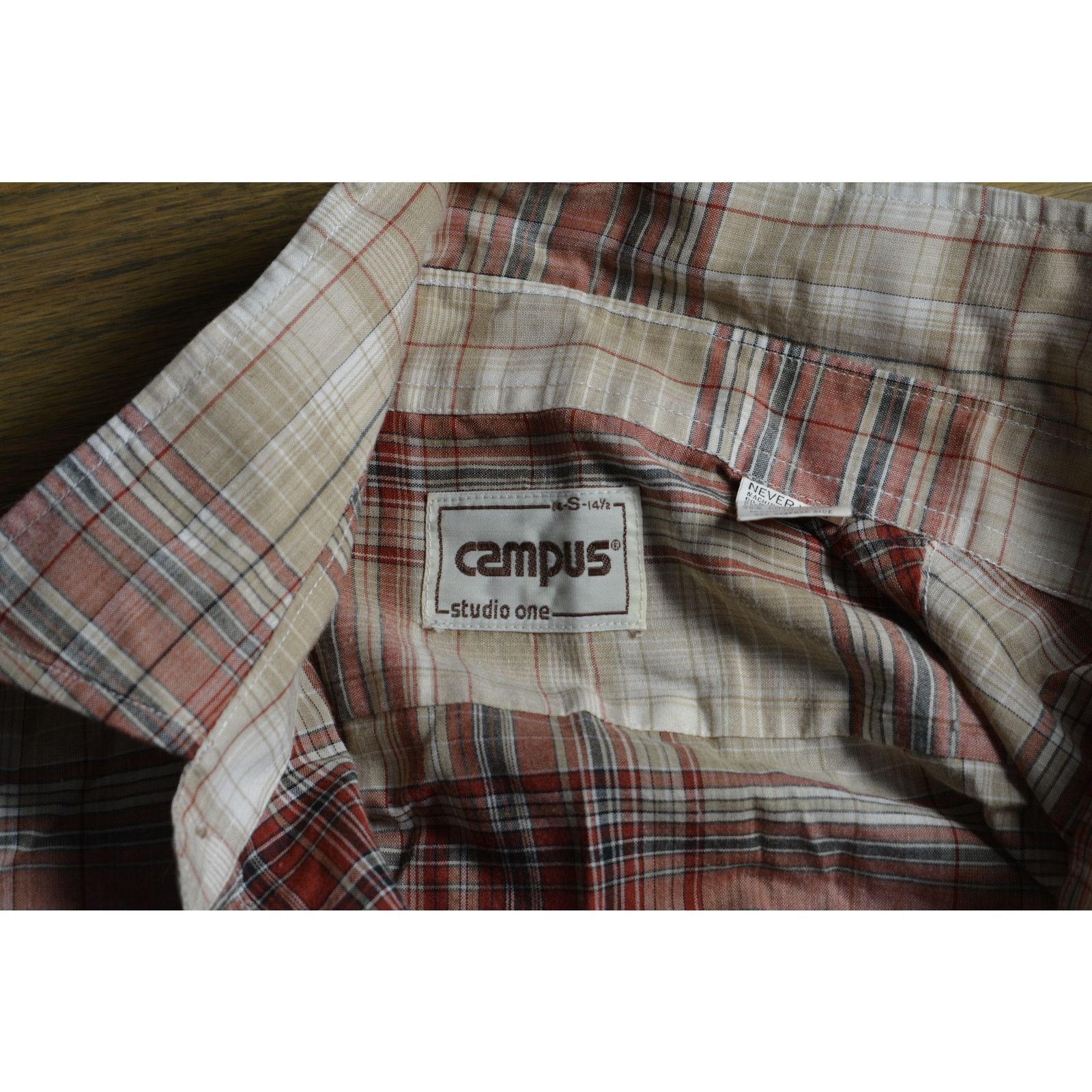 Carlos Campos Vintage 1980s Campus Studio One Plaid Shirt - Long Sleeve Size US S / EU 44-46 / 1 - 2 Thumbnail