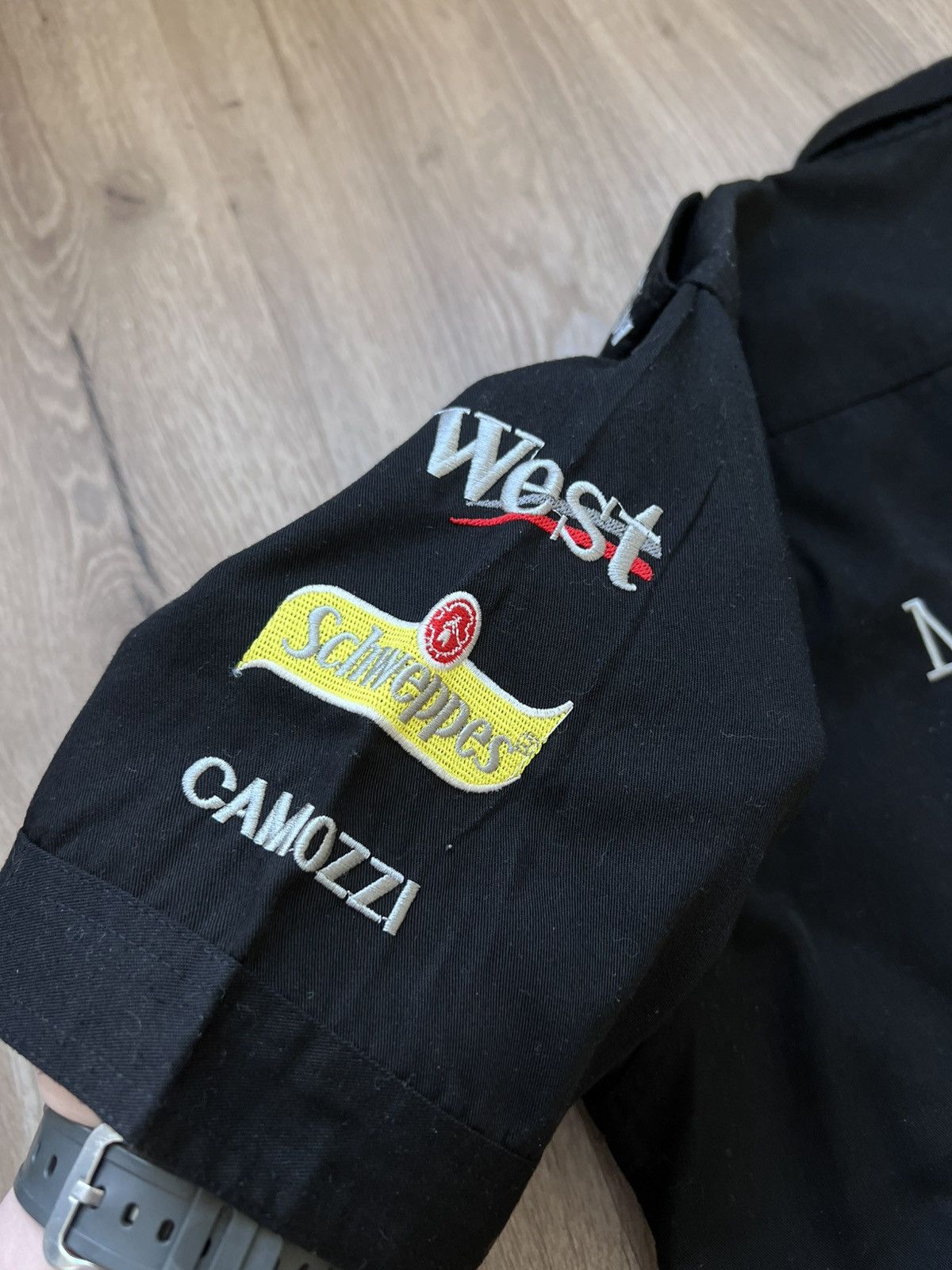 Formula 1 × NASCAR Vintage Shortsleeved Mercedes West Michelin racing shirt Size US XL / EU 56 / 4 - 6 Thumbnail