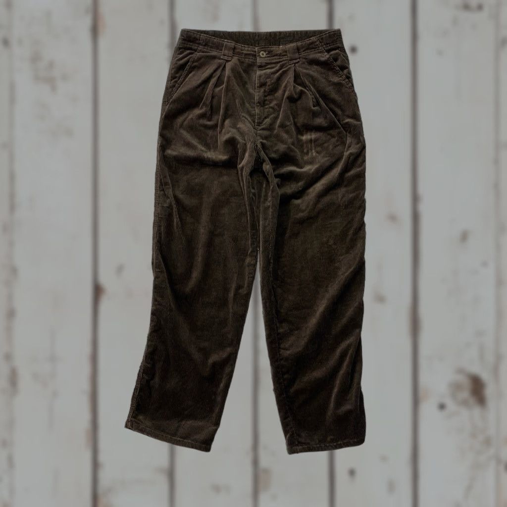 Dockers VINTAGE Dockers Brown Corduroy Pants Mens 32x29 Brown Punk Casual Khakis Straight Relaxed Size US 32 / EU 48 - 1 Thumbnail