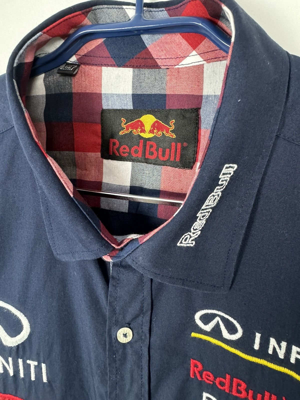 Red Bull Red Bull Button Up Patch Long Sleeve Multi Sponsor Shirt Size US XL / EU 56 / 4 - 9 Thumbnail