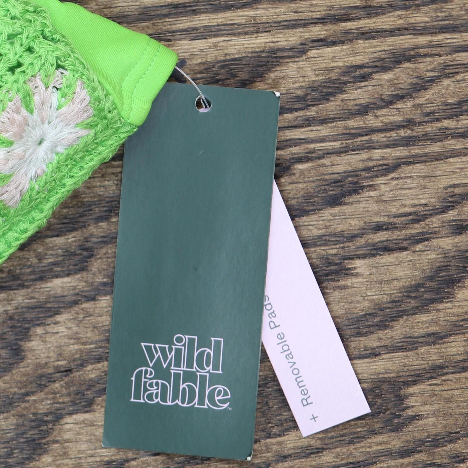 Other Nwt Wild Fable Crochet Bikini Top Pid-yr1rg8 S Bright Green Size S / US 4 / IT 40 - 3 Thumbnail