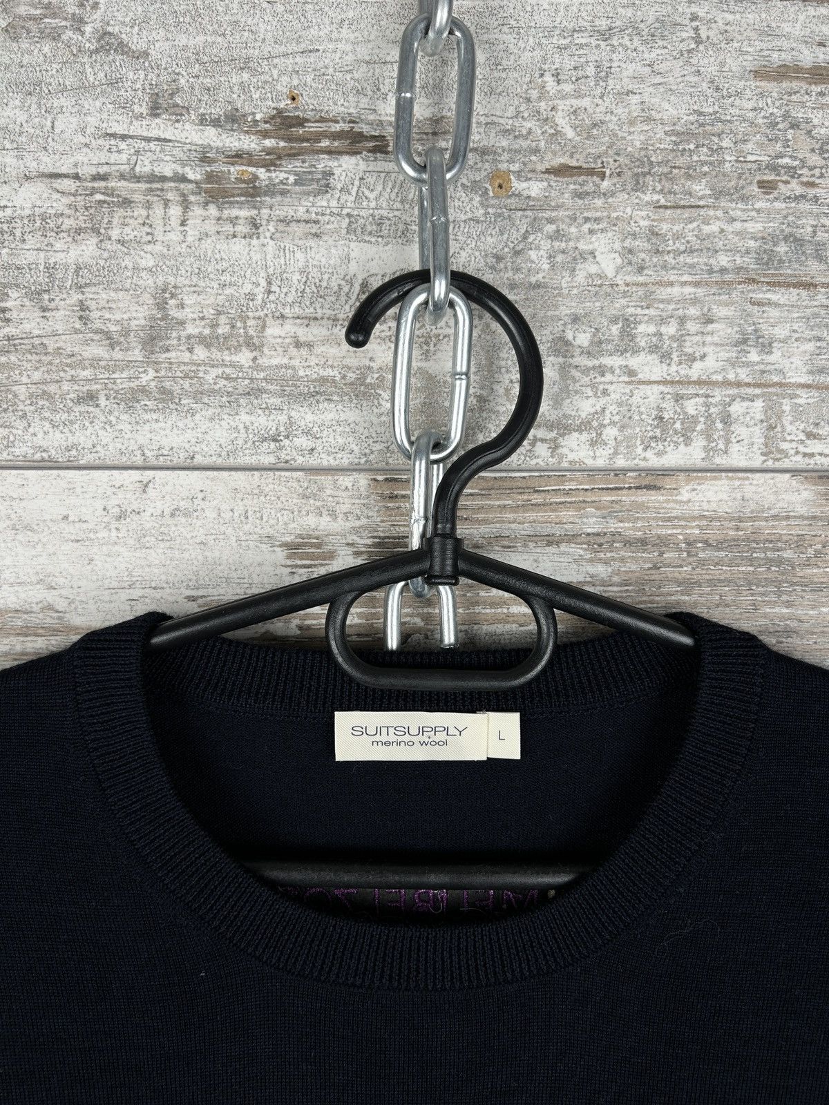 Suitsupply × Vintage Mens Suitsupply merino wool sweater luxury size L knitwear Size US L / EU 52-54 / 3 - 2 Thumbnail