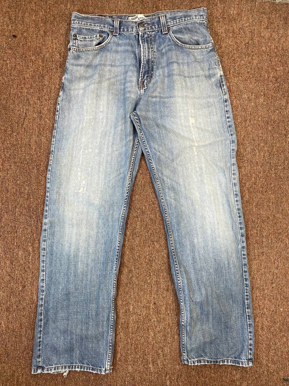Levi's vintage levis 569 loose straight distressed denim Size US 33 - 7 Thumbnail