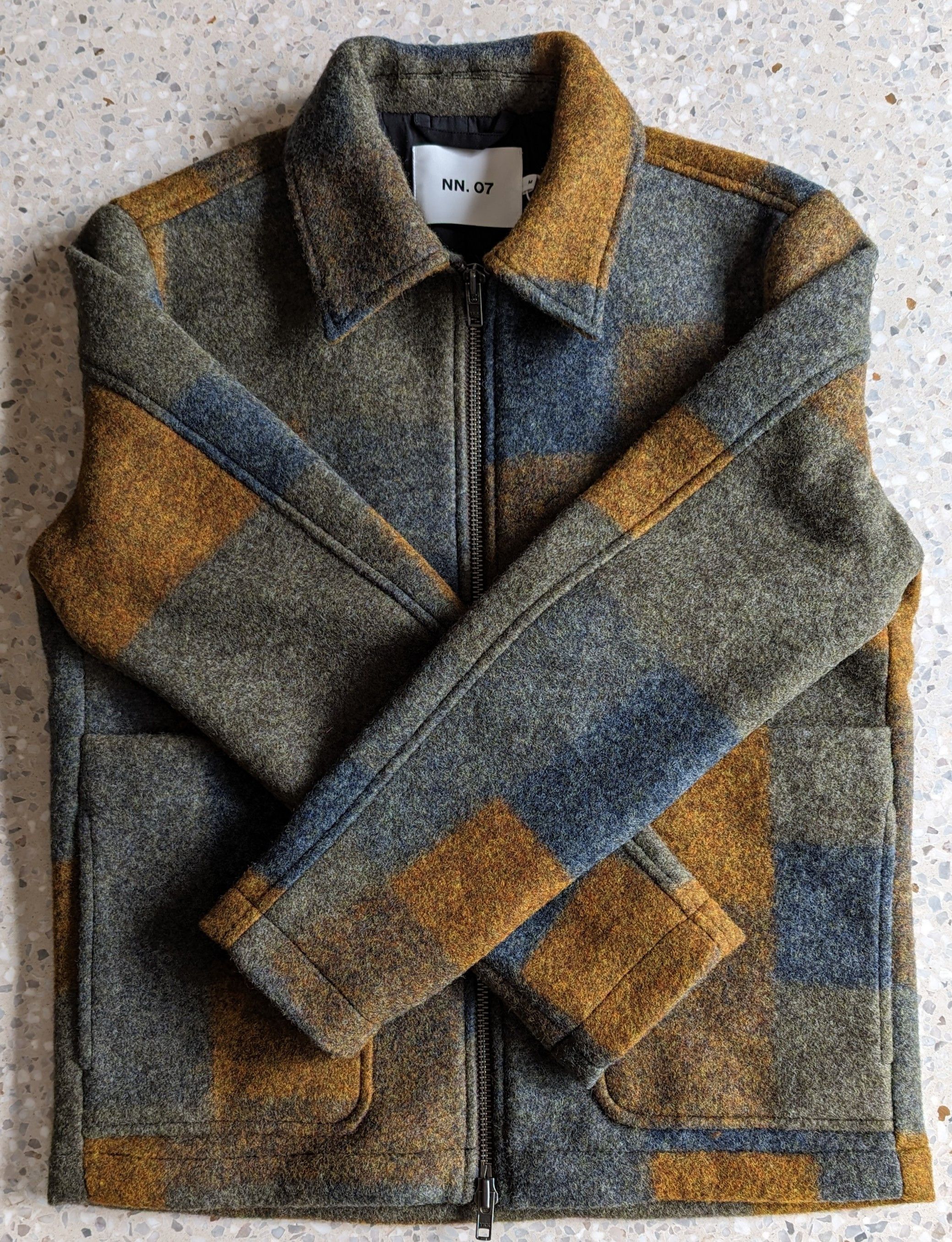 Nn07 NN07 Gael 8267 Brown Plaid Checkered Wool Jacket - The Bear | Grailed