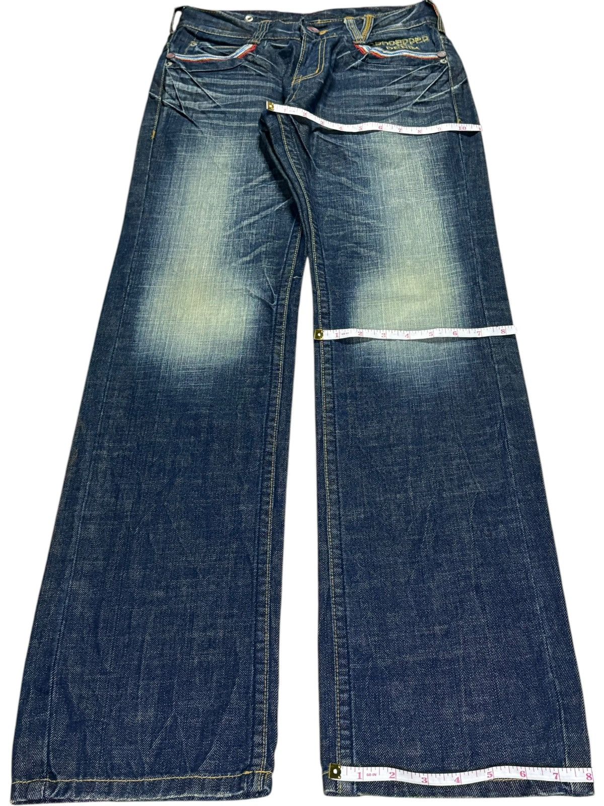 Japanese Brand Vintage Japanese Brand Mud Wash Side Adjuster Loose Jeans Size US 29 - 14 Thumbnail