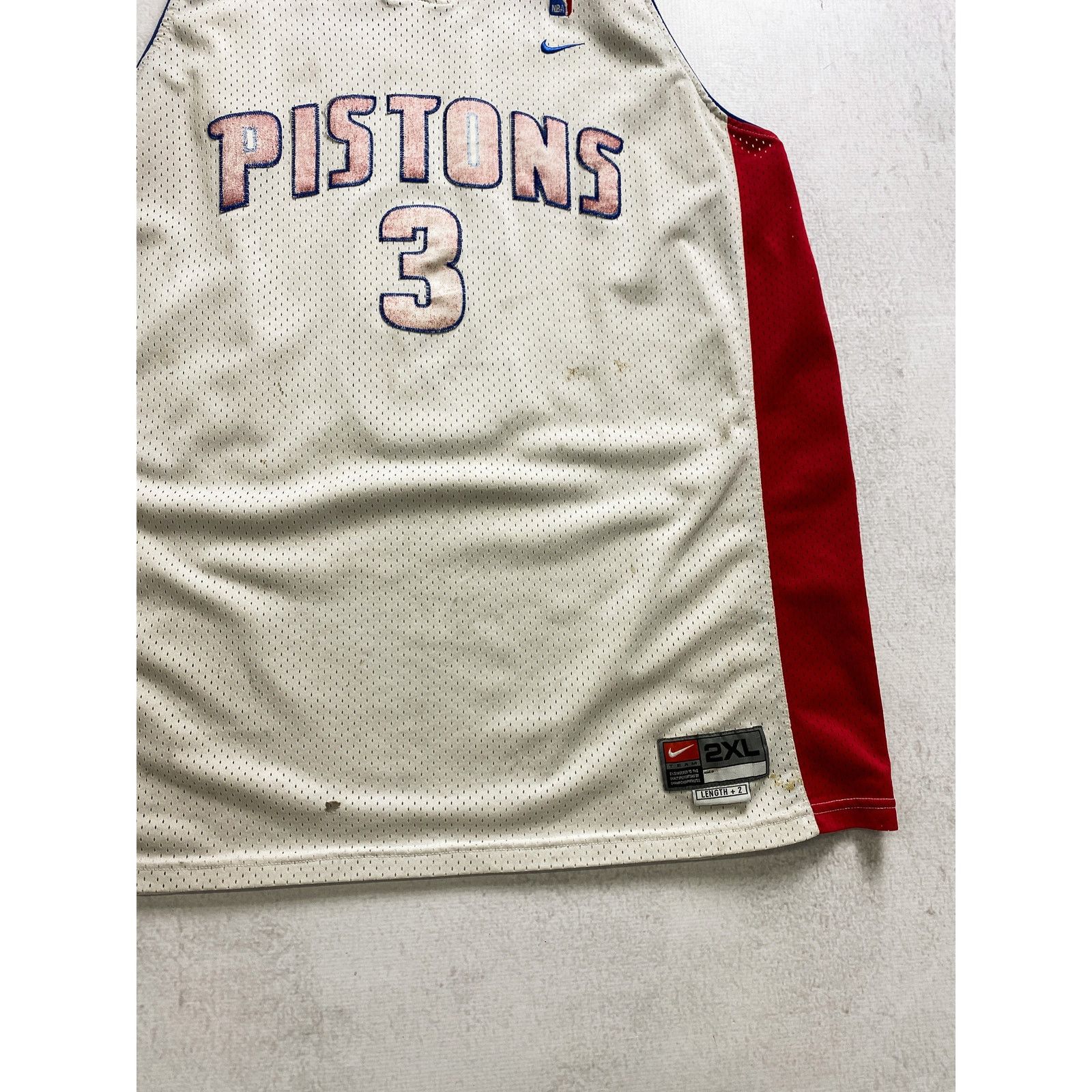 NBA Vintage 90s NBA Detroit Pistons Ben Jersey - Men's 2XL Size US XXL / EU 58 / 5 - 4 Thumbnail