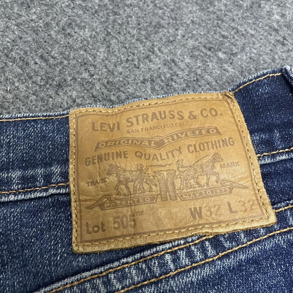 Levi's Vintage Levis 505 Big E Reproduction Blue Jeans Size US 33 - 12 Thumbnail