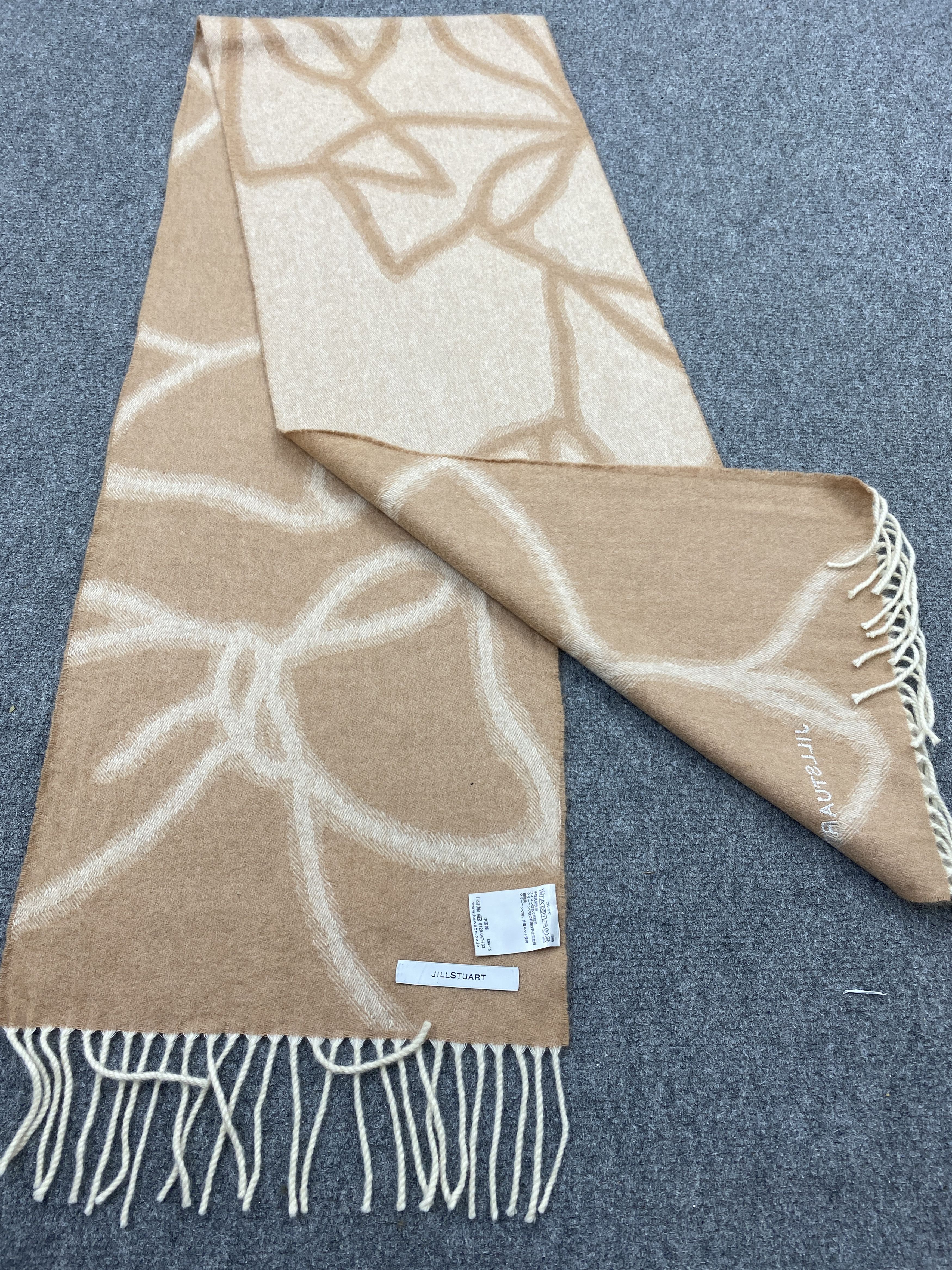 Jil Stuart Vintage Jill Stuart Cashmere Scarf Muffler Neckwear -SC0006 Size ONE SIZE - 10 Thumbnail