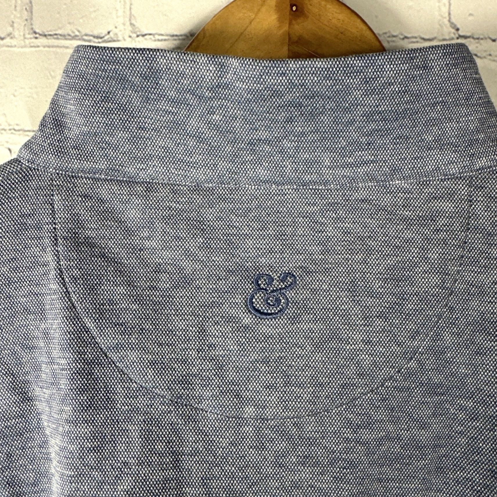 CO COLLARS & CO Quarter 1/4 Zip Sweater XL Blue Long Sleeve Collared Knit Pullover Casual Golf Preppy Mens 1/4 Zip Size US XL / EU 56 / 4 - 6 Thumbnail