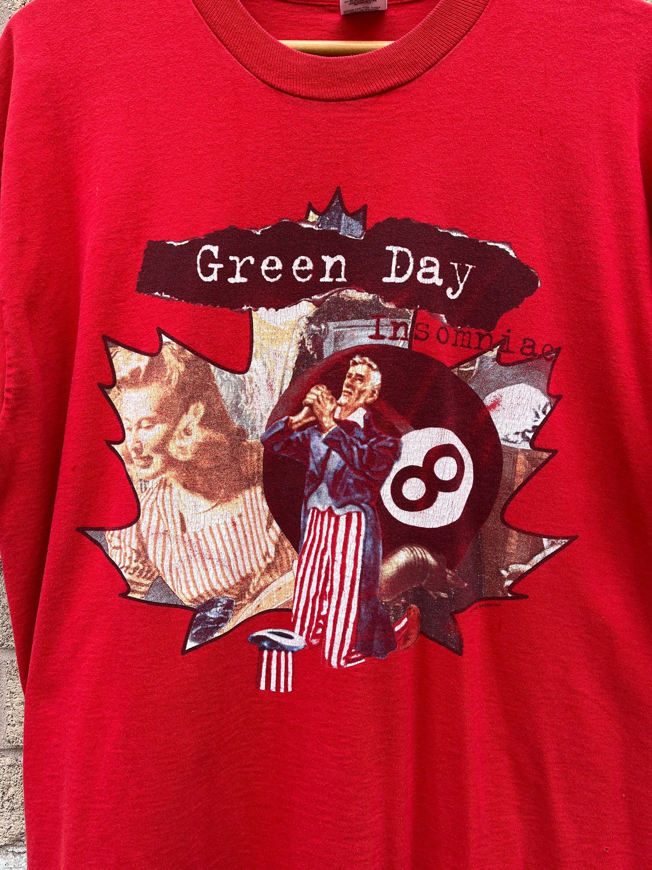 Vintage Vintage Green Day Insomniac Canada Tour T-shirt Size US XL / EU 56 / 4 - 2 Thumbnail