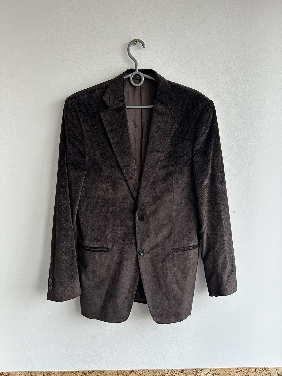 Versace Versace Collection Viscose Blazer Suit Jacket Size 48 Brown Size 48L - 1 Thumbnail
