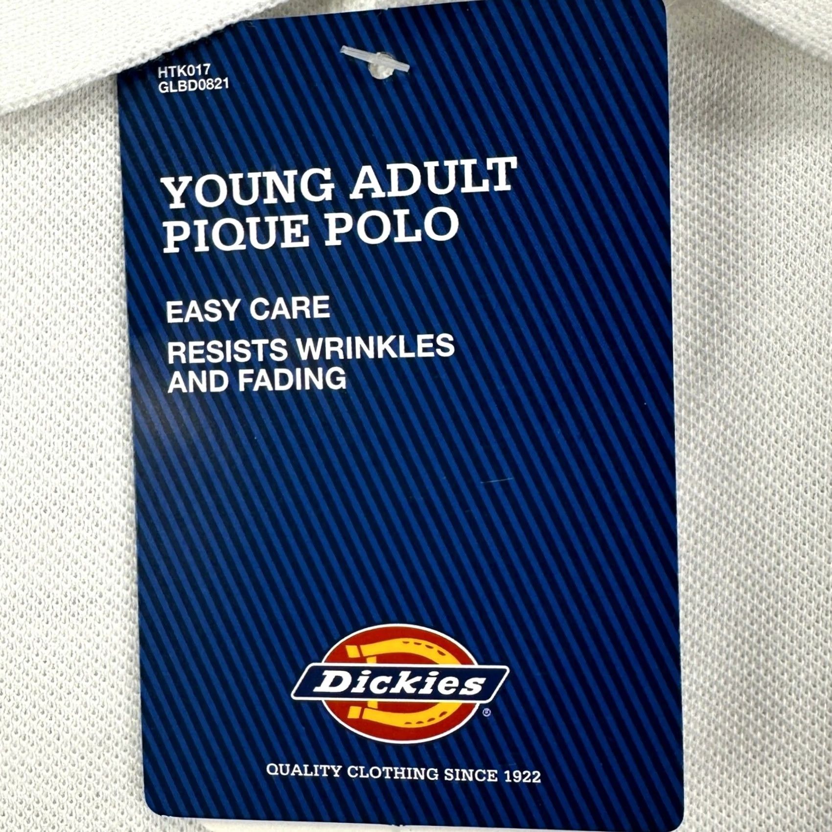 Dickies Dickies Polo Shirt Adult Mens Pique Short Sleeve White 3XL Rugby Easy Care Breathable Cotton Polyester Solid Collared Vintage No? Size US XXL / EU 58 / 5 - 2 Thumbnail
