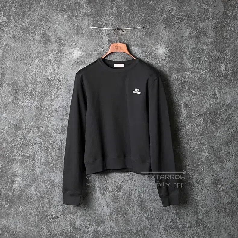 Valentino Valentino Black chest logo sweatshirt Size US S / EU 44-46 / 1 - 1 Thumbnail