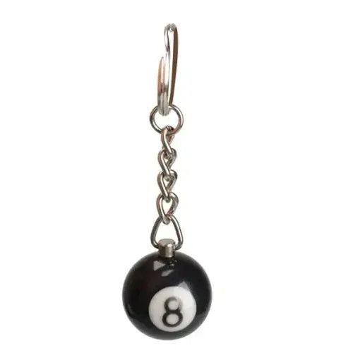 Jewelry Billiards 8 Ball Keychain Size ONE SIZE - 4 Thumbnail
