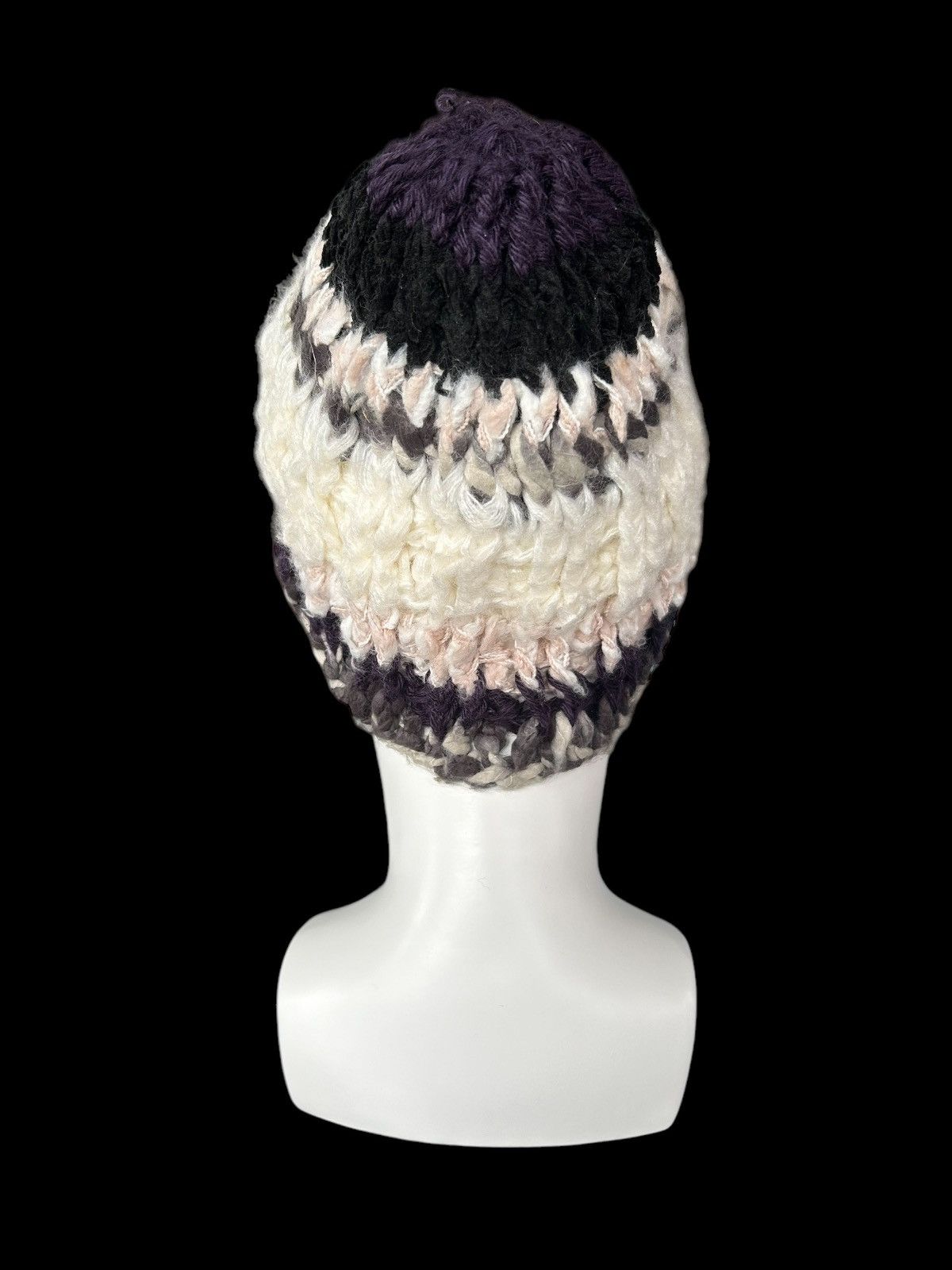 Japanese Brand × Kapital × Vintage Japanese Crochet Knitted Beanie Hats ☠️☠️🎌🎌 Size ONE SIZE - 3 Thumbnail