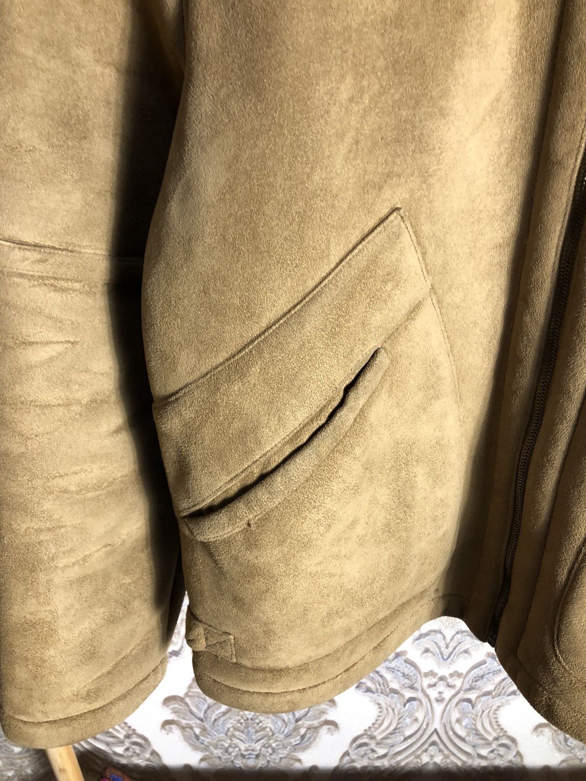 Ben Sherman × Vintage VERY RARE BEN SHERMAN ALASKA COAT LEATHER JACKET MILITARY Size US L / EU 52-54 / 3 - 7 Thumbnail
