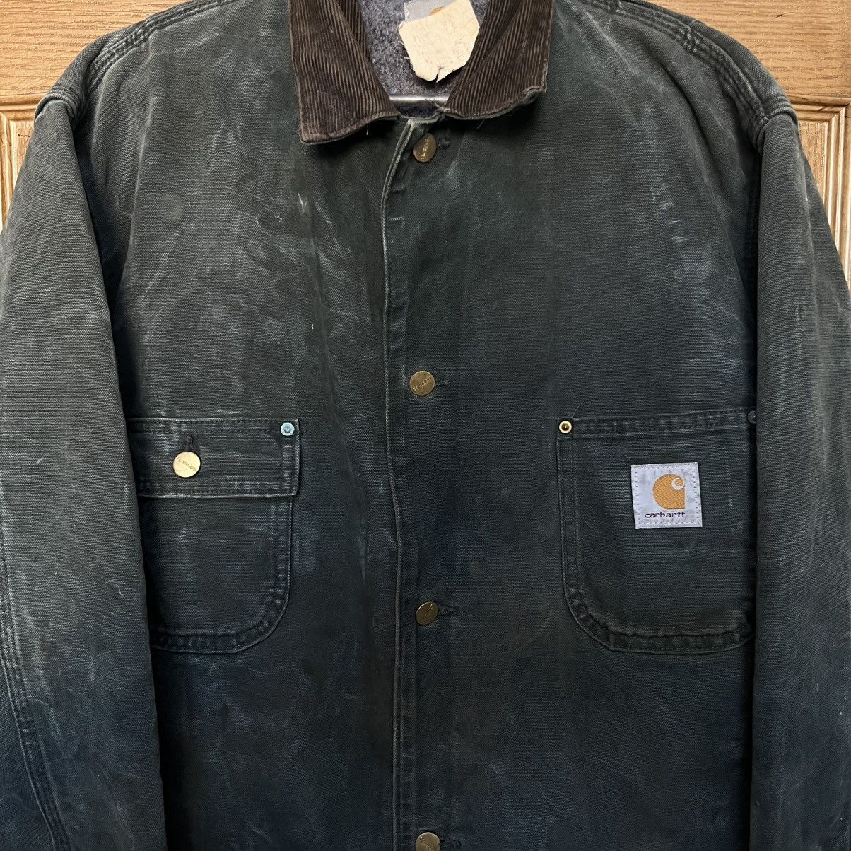 Carhartt Vintage 90s Carhartt Blanket Lined Chore Jacket Faded Size US M / EU 48-50 / 2 - 4 Thumbnail